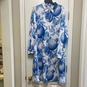 Amazon Blue and White Floral Dress